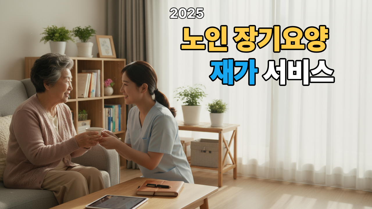 2025년 노인 장기요양 재가서비스 대표 이미지